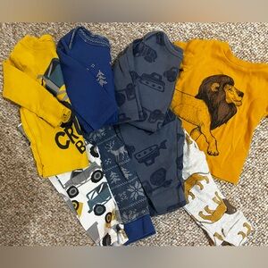 Assorted Baby Clothing Set with Animal and Vehicle Prints